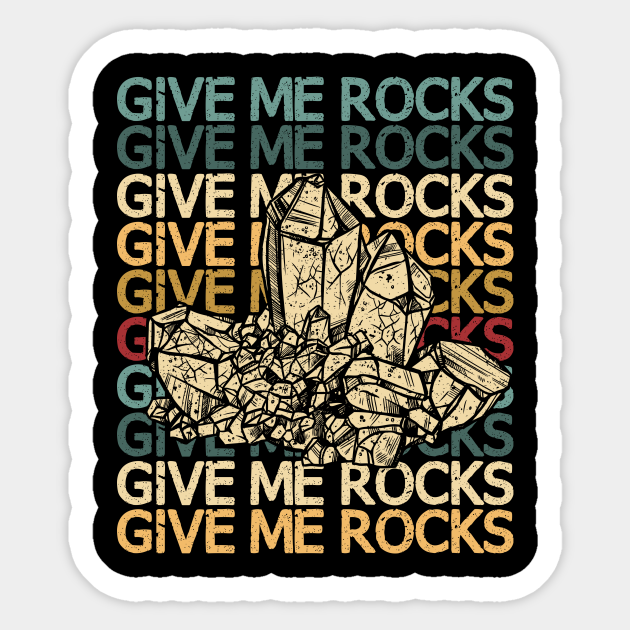 Funny Rock Hunting Geologist Rock Hunter Rockhounding Retro Rock